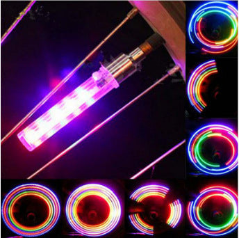 Luces LED Decorativas Impermeables para Válvula de Llanta de Bicicleta con 7 Funciones - Image 2