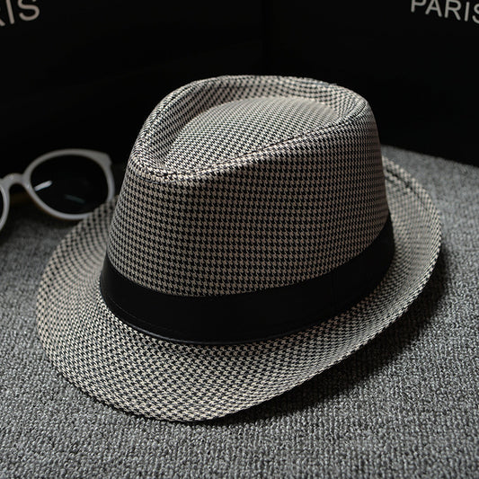 Gorra de Cuadros Houndstooth Clásica para Hombre - Estilo Europeo y Americano - Image 2