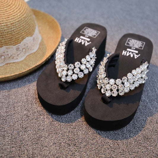 Sandalias Plataforma Cuña Cristal para Mujer - Image 2