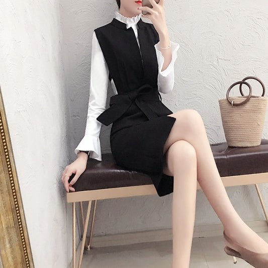 Conjunto Ejecutivo: Falda y Blusa Profesional de Dos Piezas - Image 2