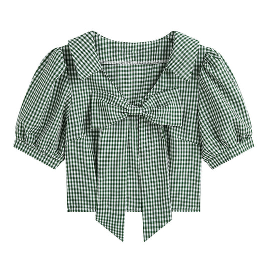 Blusa Corta Fresca para Verano con Mangas Cortas - Image 2