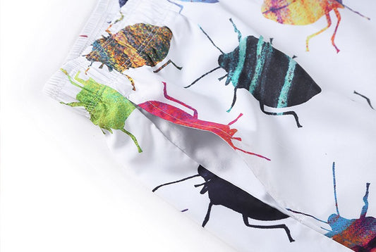 Pantalones Cortos de Playa con Estampado 3D de Insectos - Diseño Moderno y Versátil - Image 2