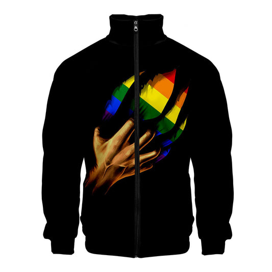 Sudadera con Capucha y Cierre 3D Casual para Hombre - Image 2