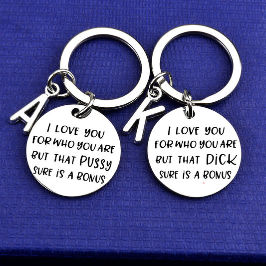 Llavero de Pareja 26 Letras - Regalo Perfecto para Navidad y San Valentín - Image 2