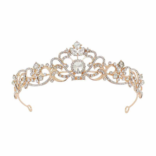 Corona de Novia con Diamantes de Imitación - Diadema para Vestido de Boda - Image 2