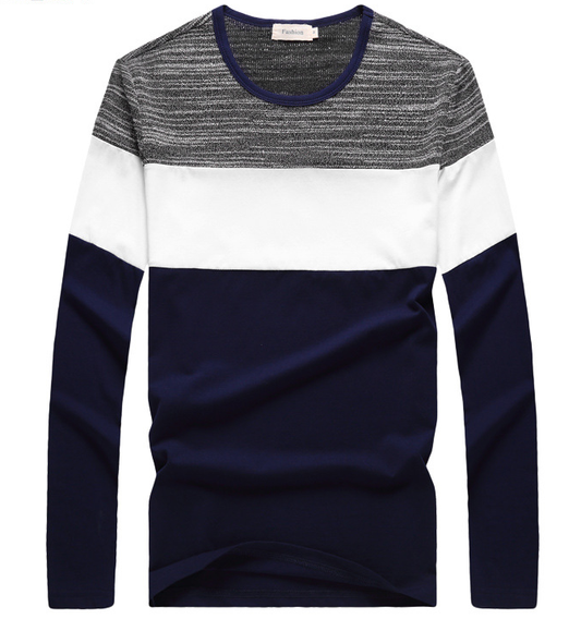 Camiseta Manga Larga Hombre Estilo Coreano - Algodón Premium Otoño - Image 2