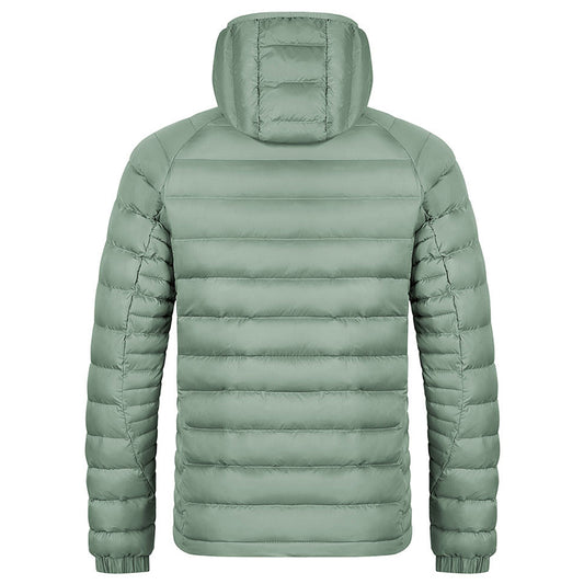 Chaqueta Ligera con Capucha para Hombre - Abrigo Cálido Portátil con Bolsillos - Image 2