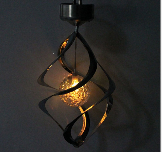 Lámpara Solar Cambia Colores con Carillón de Viento LED - Image 2