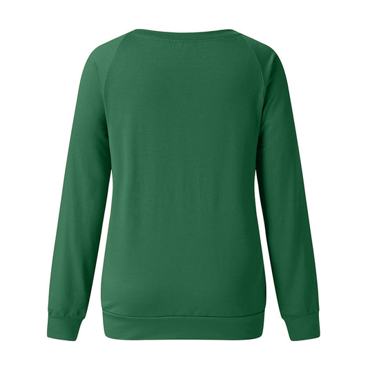 Sudadera Estampado Montañas Otoño Cómoda Suelta Mujer Cuello Redondo - Image 2