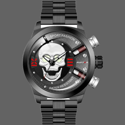 Reloj de Moda LONGBO 9439 Diseño Calavera Circular - Image 2