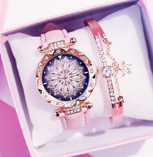 Reloj de Cuarzo Giratorio para Mujer con Diseño Casual - Image 2