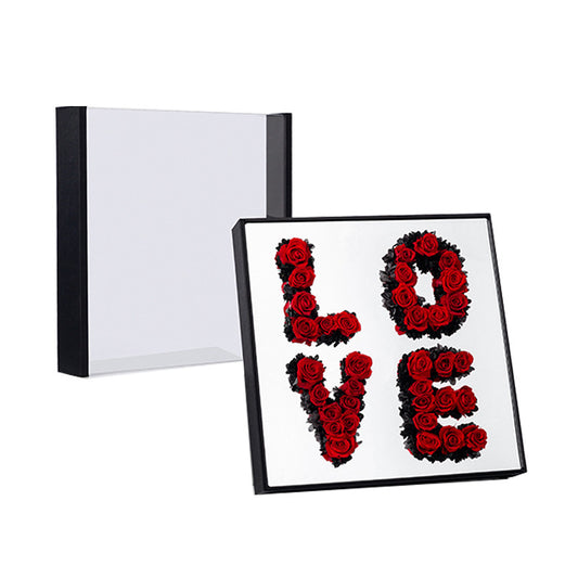 Caja de Flores Acrílicas Magic Mirror LOVE - Regalo Perfecto para San Valentín - Image 2