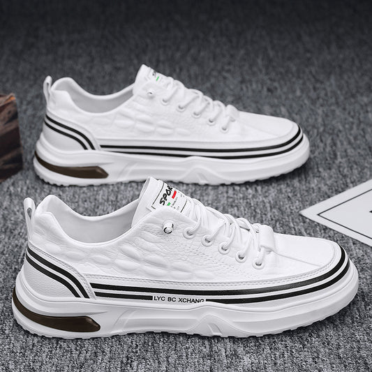 Zapatillas Deportivas Blancas de Lona para Jóvenes - Slip-on Casual - Image 2