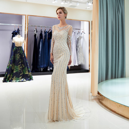 Vestido Fishtail Asimétrico con Escote Único Elegante - Image 2