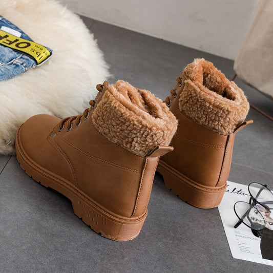 Botas de Nieve Térmicas con Cordones de Algodón - Image 2