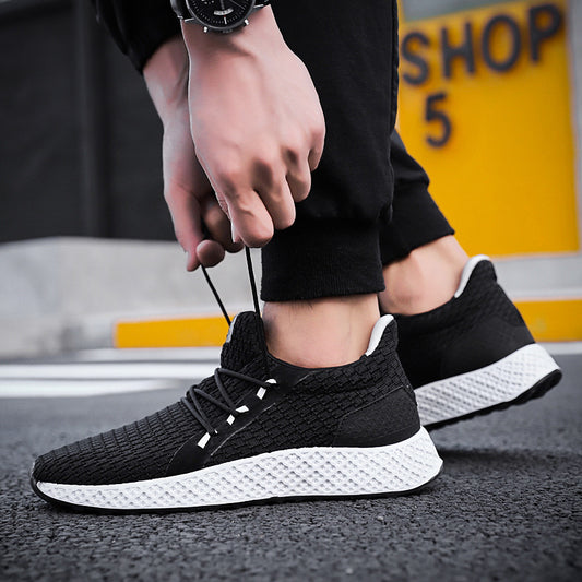 Zapatillas Deportivas Tejidas Ligeras para Hombre - Comodidad y Estilo Primavera Otoño - Image 2