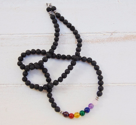 Collar de Encanto para Hombre con Lava Negra - Image 2