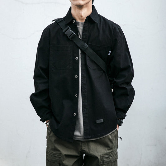 Chaqueta Casual Holgada con Bolsillos - Estilo Coreano para Hombres Jóvenes - Image 2