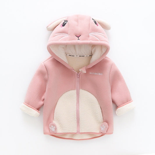 Chaqueta Infantil Cálida con Capucha y Diseño Divertido - Image 2