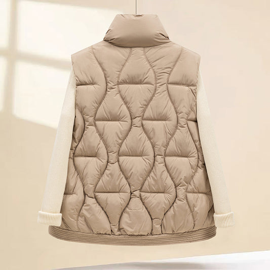 Chaleco Acolchado de Algodón para Invierno - Chaqueta Corta Térmica para Mujer - Image 2