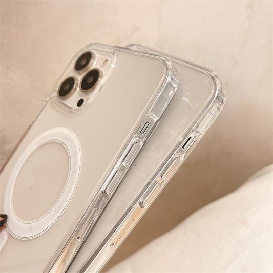 Funda Magnética Transparente con Animación Anti Caídas para Celular - Image 2