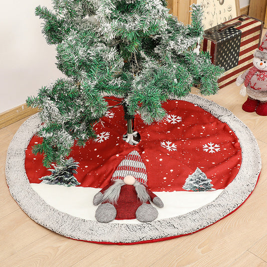 Falda para Árbol de Navidad en Lino - Decoración Elegante para la Base - Image 2