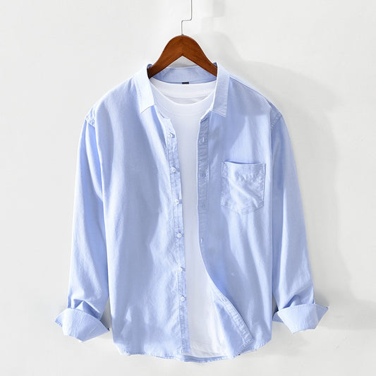 Camisa Hombre Manga Larga Oxford Transpirable Corte Suelto Artesanal - Image 2