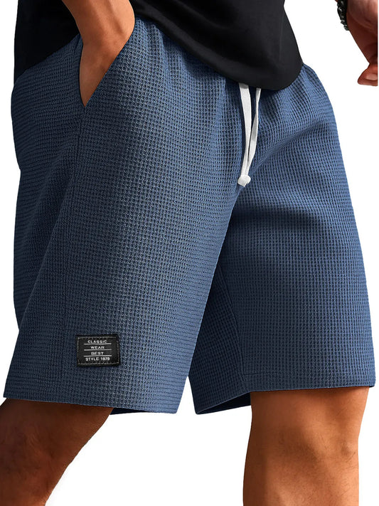 Pantalones Cortos Tejido Waffle para Hombre - Comodidad Moderna - Image 2