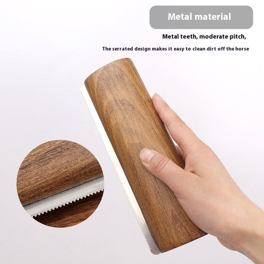 Rascador de Sudor de Madera Maciza 20cm con Borde Serrado para Caballos - Image 2