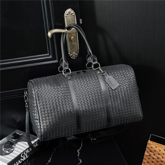 Bolsa Tote Trenzada con Relieve - Ideal para Viajes y Uso Diario - Image 2