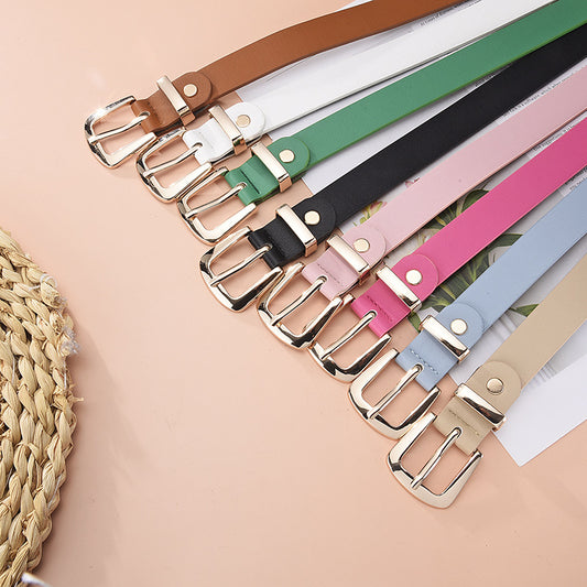 Cinturón Elegante Multicolor con Hebilla Dorada - Accesorio Versátil para Todas las Ocasiones - Image 2