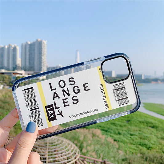 Funda iPhone 11 Silicona Antigolpes Diseño Cartoon Ticket Doble Color - Image 2