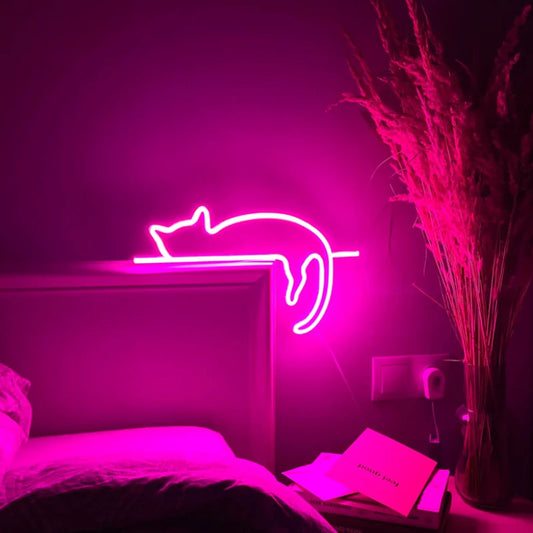 Luz LED Gato Neón - Decoración Luminosa para Dormitorio - Image 2