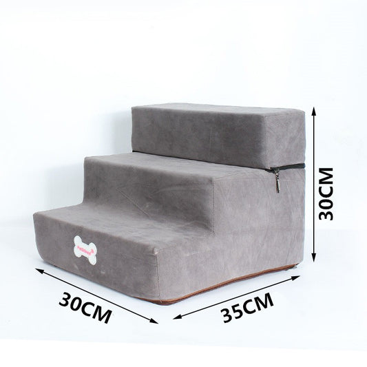 Escaleras para Mascotas - Rampa de 3 Escalones con Cama Integrada para Perros y Gatos - Image 2