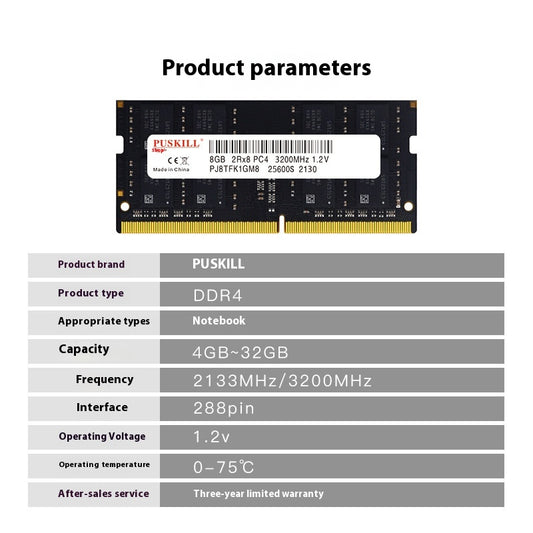 Memoria RAM DDR4 8GB 16GB 3200MHz para Notebook - Image 2