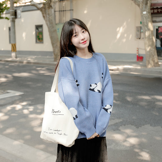 Suéter Tejido Suelto Estilo Hong Kong - Image 2