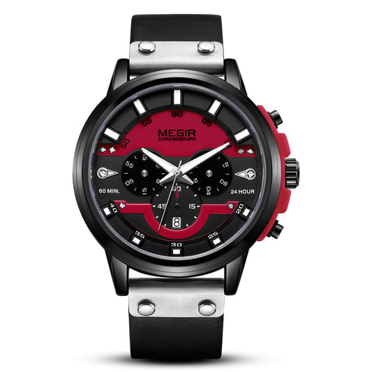 Reloj Deportivo Multifuncional de Cuero con Calendario - Image 2