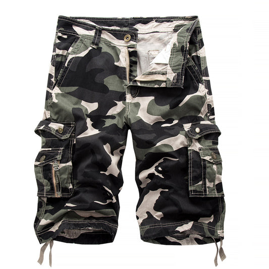 Pantalones Cortos de Trabajo Cargo Camuflaje para Hombre Talla Grande con Múltiples Bolsillos - Image 2