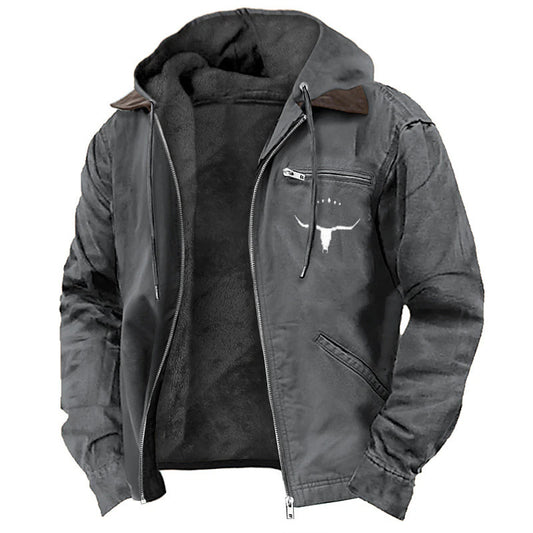 Chaqueta Hoodie Retro Casual para Hombre - Image 2