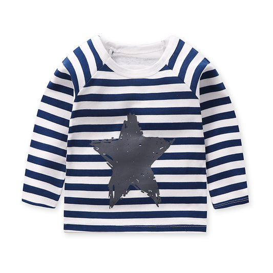 Remera Infantil de Algodón Cuello Redondo con Mangas Raglan - Image 2