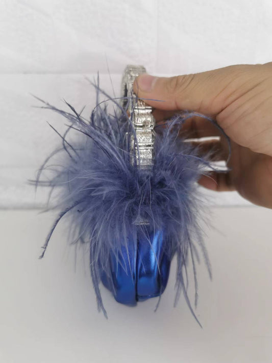 Bolso Bandolera Plisado con Detalles de Diamantes - Estilo Nube - Image 2