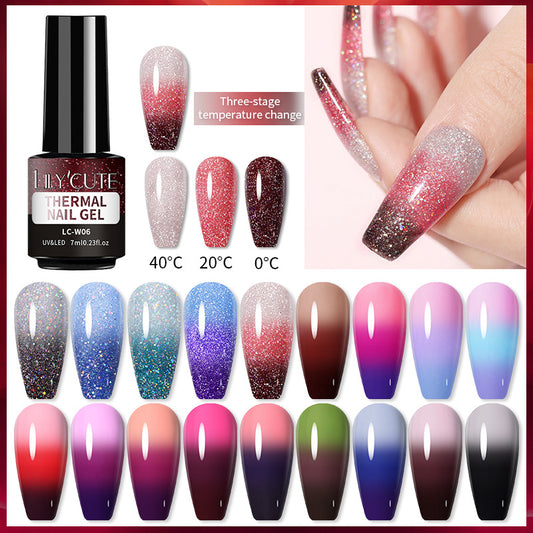 Esmalte de Uñas con Brillo Termocromático - Cambio de Color UV - Image 2