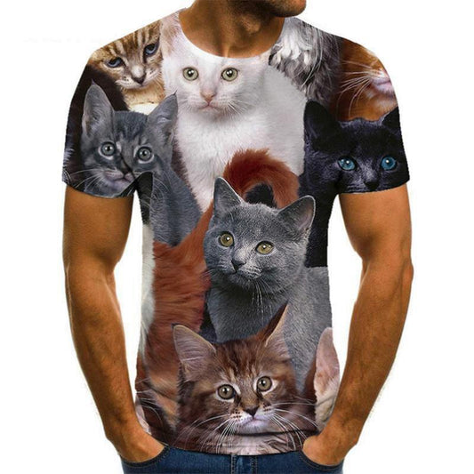 Camiseta Estampado Animal 3D para Hombre - Manga Corta - Image 2