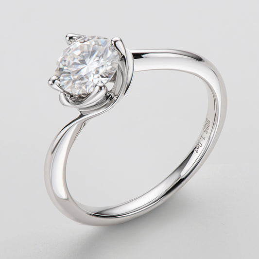 Anillo de Moissanita de 1 Quilate Fashion Bud - Image 2