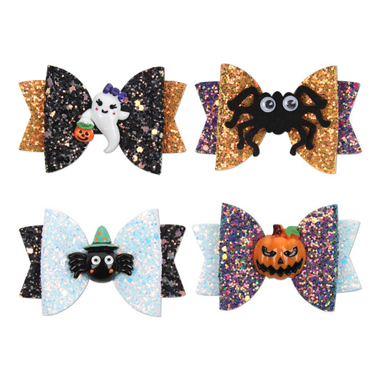 Horquilla Decorativa Infantil con Diseño de Calabaza, Fantasma y Araña - Image 2