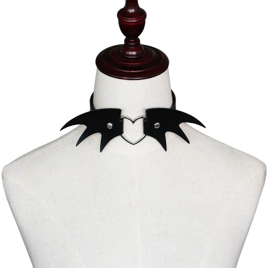 Collar Gótico Punk de Cuero PU - Estilo Devil Clavícula - Image 2