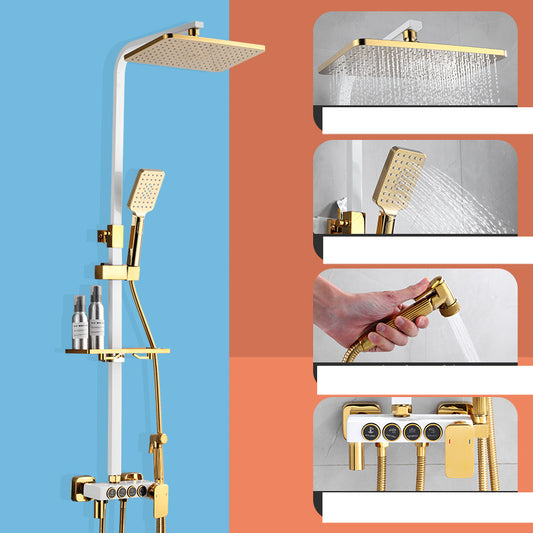 Sistema de Ducha Cromado Dorado con Rociador Bidet - Image 2
