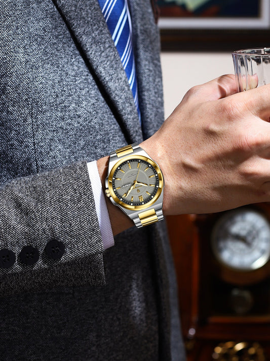 Reloj Minimalista de Aleación para Hombre con Personalización - Image 2