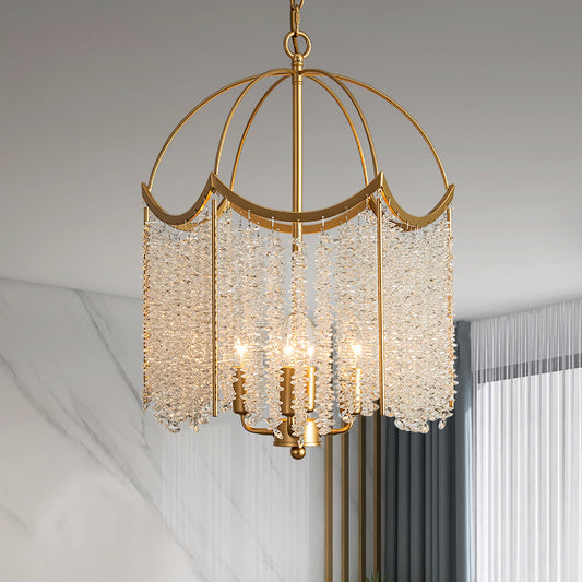 Lámpara de Araña de Cristal Americano Estilo Francés Lujo - Image 2