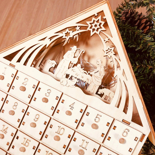 Calendario de Madera DIY - Caja de Regalo Navideña - Image 2